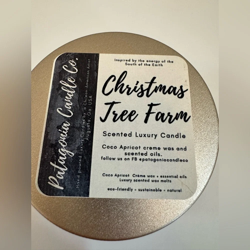 Patagonia Candle Co. Christmas Tree Farm Scented Luxury Tin Candle